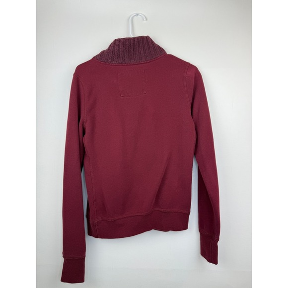 Abercrombie & Fitch Womens‎ Sweatshirt Pullover Burgundy Size Large - Picture 5 of 7